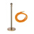 月桐（yuetong）圆球金色礼宾杆含麻绳 YT-D0402 含金色杆+金钩橙色麻绳 950×320×51mm 1套