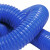 冰禹 BYX-23 波纹塑料管道 新风pe管风管软管 软管通风双壁波纹管配件 φ75mm 蓝色50米