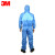 3M 4532+带帽连体防护服 防颗粒物工作服喷漆服防尘服 蓝色 XL 