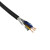 金龙羽 电线电缆国标铜芯屏蔽线RVVP4*1.0平方电梯随行电缆100米/卷 黑色
