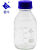 定制4玻璃蓝盖螺口试剂瓶透明棕色100F0F00F1000ml橙盖高硼硅试剂瓶丝口 500ML透明