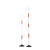 联保汇 蛇形跑杆标志杆 障碍物标志杆 红白训练杆1.8mPVC红白杆+2kg铸铁底座
