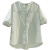 英梵度设计感小众短袖衬衫棉麻2024年夏季薄款宽松清新亚麻民族风上衣 白色 XL《建议115-130斤》