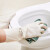 厚创 丁腈手套 厨房洗碗清洁洗衣橡胶耐用型防水磨砂 白色 中号 2双装