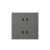 simon 四孔插座 插座面板C60系列荧光灰色86型定制