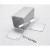 铝盒长方形 正方形铝合金外壳铝型材盒子铝盒长方形壳体氧化开孔 120*103*长130白色