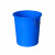 劳保佳 大号塑料圆桶 圆形大容量水桶 圆形收纳桶 加厚储水桶 无盖60L 白色