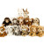 Disney豹子狗狗公仔毛绒玩具狮子松鼠老虎鹦鹉金毛模型 雪豹 坐高18厘米左右