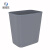 米奇特工 厨余垃圾桶卫生间无盖小垃圾桶 15L灰色方形28*20*30cm