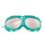 绿海绵防尘眼镜眼罩飞溅骑行防护护目镜玻璃镜片加绵劳保打磨安全 绿海绵眼镜5付
