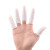 赛拓（SANTO）乳胶手指套 加厚耐磨防滑 一次性无尘电子工业防护指套工厂作业手指套 白色 约800只  2121-1