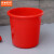 京洲实邦  加厚洗衣塑料水桶手提装水大红色塑料桶盆桶B 红色 22L36*34cm