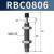 铸固 液压缓冲器 油压碳钢材质优质经久耐用铜套铜芯橡胶帽可调稳速器阻力器 RBC0806 