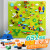 费乐兼容乐高墙积木墙男孩子女孩玩具3-6礼物周岁益拼装大颗粒 绿底651颗粒+8底板[无框]