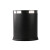 舒弗 椭圆形黑色烤漆垃圾桶 不锈钢垃圾桶无盖 双层225*270MM加厚款 单位：个