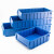 金固牢 KCzy-207 分隔式零件盒 工具收纳箱螺丝盒物料盒 蓝色小4号（600*117*90）
