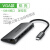 适用typec转hdmi拓展笔记本USB分线HUB雷电3I接口vga扩展坞苹果 H HDMI+读卡+网卡+音频款 10合1 0.15m
