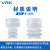 威尔克VRK PCG系列波纹三层多层真空吸盘白色硅胶黑色耐腐蚀橡胶机械手自动化吸盘 PCG-7-SE 硅胶 