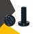 黑色圆头一字尼龙螺丝M2-M8 绝缘塑料螺丝 开槽盘头塑胶螺钉 M2*6500个