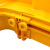 纽鲨 光纤走线槽道尾纤槽PVC阻燃塑料黄色机房机柜跳线下纤机房光缆综合布线 直连接 360*100 