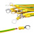 VEFANG光伏板接地线软铜线黄绿双色4平方桥架接地线2.5跨接线电力连接线 2.5平方 孔径4mm-长200mm-100条
