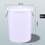 金兽60L塑料水桶含盖外径445*530mm可定制GB1034加厚白色