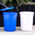 目可 塑料水桶商用酒店厨房工业大容量户外可用（100L加厚绿色无盖/1个）