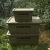 百金顿 储物箱 加厚塑料箱带盖周转箱收纳盒整理箱 小号军绿色高盖400*300*270mm
