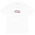 SUPREMERelief Box Logo Tee慈善村上隆联名欧美潮男高档T恤短袖 白色 M