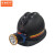 京洲实邦 煤矿专用头灯安全帽带头灯的矿工帽带灯头盔强光石油井下地 黑色磨砂带头灯1支