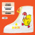 谋福（CNMF）儿童鞋套防水防滑鞋套 下雨加厚耐磨脚套 【小黄鸭】 XL码（适合34-35码） 