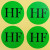 海斯迪克 不干胶贴纸 质检标签 工厂生产物料管理用 圆HSF*3200贴/包 H-208