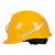 SAFEMAN君御 ABS安全帽1535矿工帽带反光条V型矿帽-红色*1顶 红色