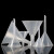 重安盛鼎 塑料透明小漏斗 耐高温锥形漏斗实验室三角漏斗 120mm（1个） 