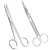 午励 实验用剪刀 不锈钢实验室手术剪刀 弯刀 手术弯尖16cm 