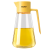 CCKO玻璃油壶家用油壶防漏自动开合油瓶调料瓶耐高温大容量储油罐不挂 550ml加厚玻璃（黄色YE）