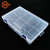 金固牢 KCzy-663 透明分类收纳盒 塑料零件盒元件工具盒 无隔板 30*20*6.3cm