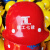 彪王 安全帽 工地 透气 施工领导电力玻钢型abs安全头盔 建筑工程劳保 红色(两侧有孔）（无logo）