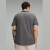 lululemon24夏季新款男士Evolution 短袖 Polo 衫 柔软舒适吸湿排汗运动T恤 黑色条纹 XS