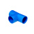 鑫工派 PVC线管三通 穿线管国标阻燃线管配件 蓝色三通DN16（10个） AC029