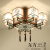 美亚柏科新中式客厅刺绣吸顶灯卧室灯饰中国风禅意餐厅方形复古艺术灯的 25236-3