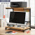 伊思家台式显示器增高架办公室桌面收纳架打印机置物架台式电脑垫高底托 北欧枫木+黑架50CM