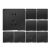 GJIROL 国际电工 86型家用墙壁式开关插座大板黑色一开五孔插座面板 一开单5孔 50-440V 
