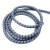 创优捷 电线电缆螺旋缠绕管 线缆装饰防冻保护套管 灰色 内径25mm 长5米