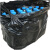 垃圾袋手提式中大小一次性黑色背心式塑料袋厨房 3件 45宽黑色普通90个 加厚