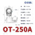OLKWL（瓦力） 银色OT开口铜鼻圆形线耳接地线耳接线柱35-70平方铜线O型镀锡抗氧化 OT-250A 10只