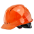 伟光 安全帽 新国标 ABS 工地建筑工程 防砸抗冲击 欧式透气安全头盔 橘色 一指键式调节