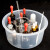 赫思迪格 实验室塑料水槽 透明塑料水槽 化学实验耗材水槽 方形（27*20*10.5cm）HHW-135