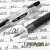 日本PILOT百乐笔10EF果汁笔学生考试用按动中性笔黑色水笔0.5mm 黑色笔10支（送笔袋）