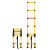 冀金浩（JIJINHAO）便携式玻璃钢绝缘鱼杆梯 绝缘伸缩梯 可伸缩通信梯 防滑竹节梯单梯 3米